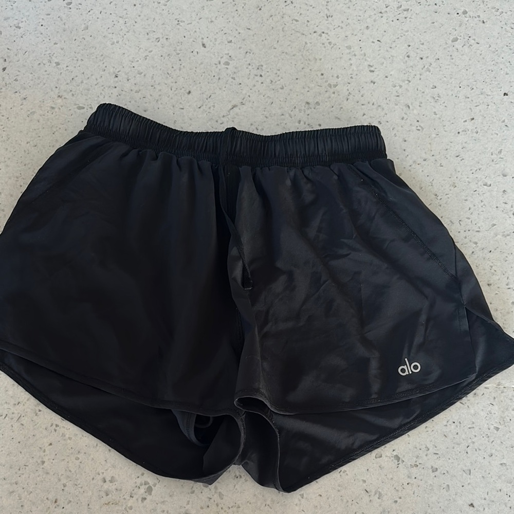 Women’s Alo Black Athletic Shorts Size Small